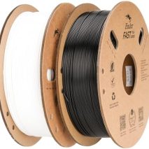 Creality High Speed PLA Filament 1.75mm Bundle 2Kg, 3D Printer Filament for 300mm/s Printing, Rapid PLA Filament No-Tangling, Dimensional Accuracy +/- 0.02mm for Most FDM 3D Printers (Black & White)